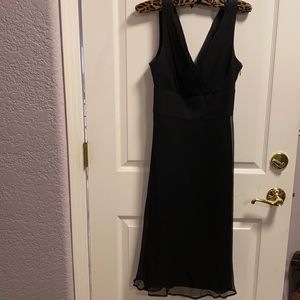 J Crew Black silk dress size 6